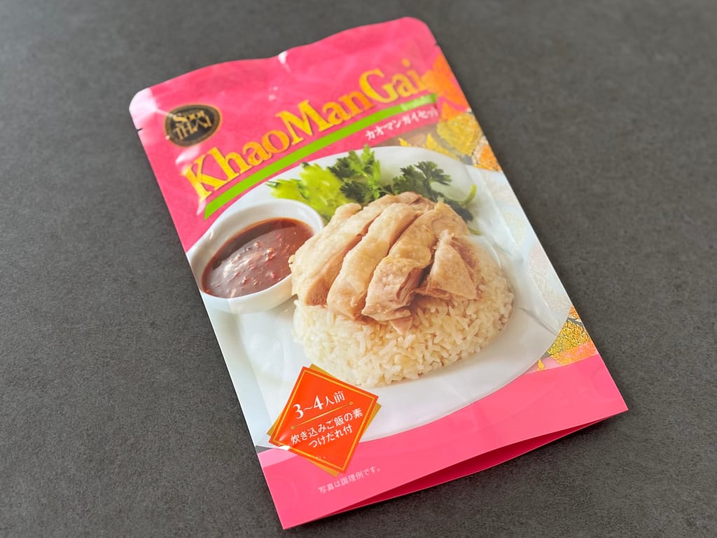 カルディのカオマンガイセット（130g）のパッケージ写真