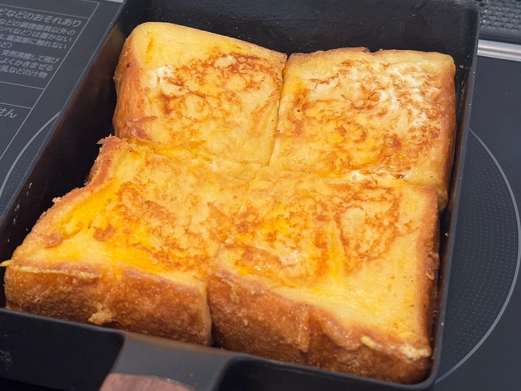 完成したフレンチトースト