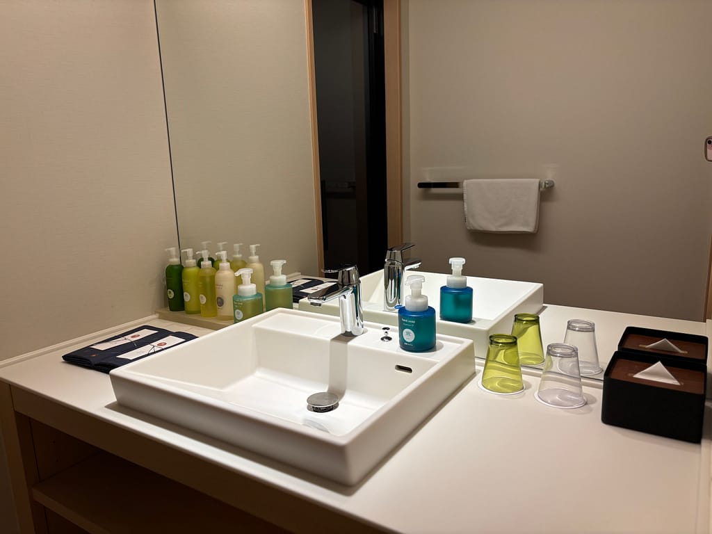 広々とした洗面台