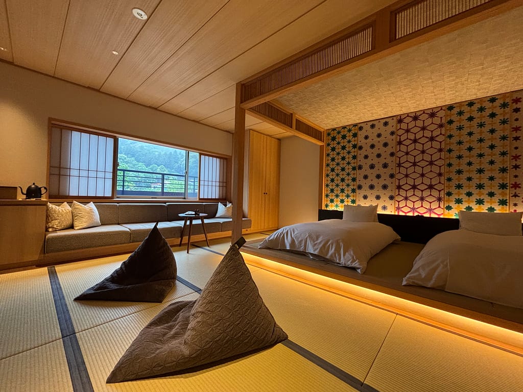 モダンなツインベットルーム