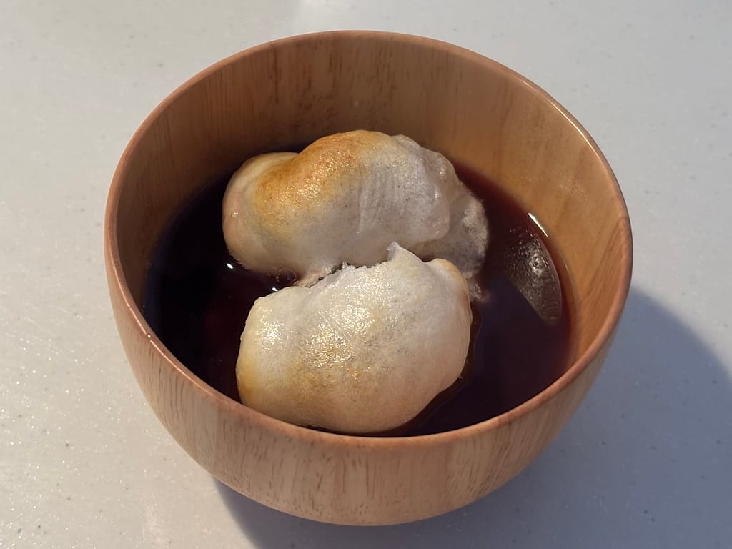 小倉汁粉の出来上がりの写真