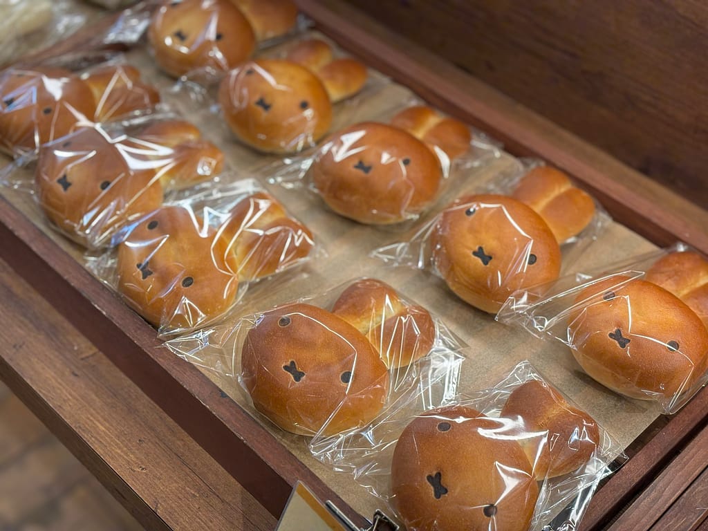 ミッフィーあんんぱんが並んでいる様子