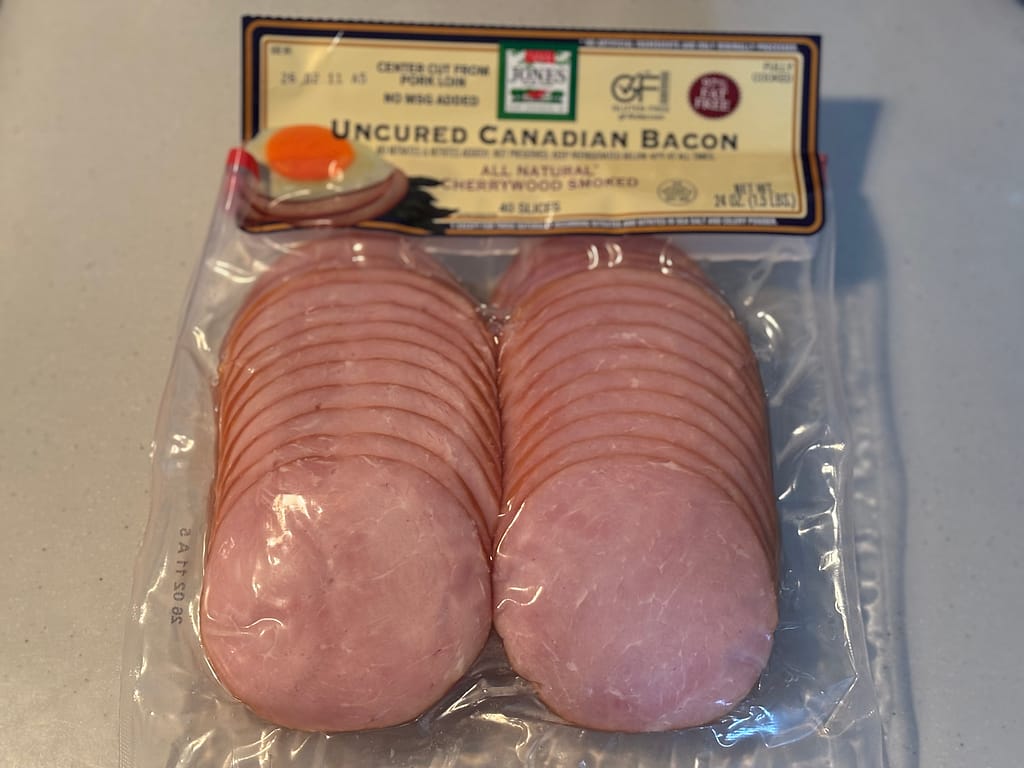 カナディアンベーコンのパッケージ写真